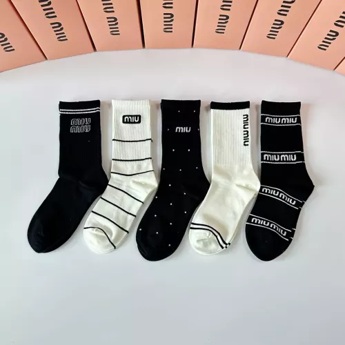 Replica MIU MIU Socks #1377791 $29.00 USD for Wholesale