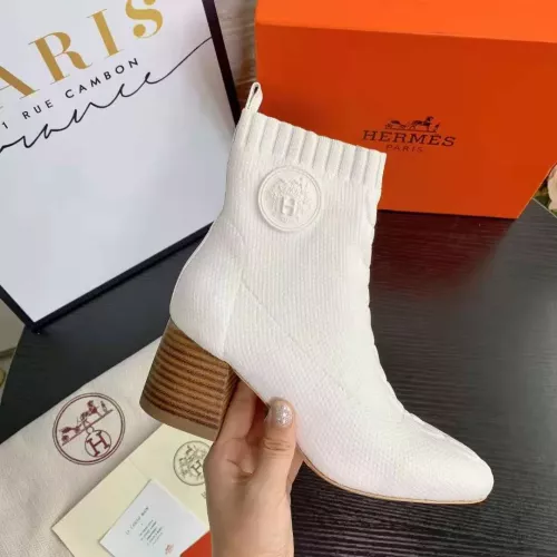 Replica Hermes Boots For Women #1377867 $92.00 USD for Wholesale