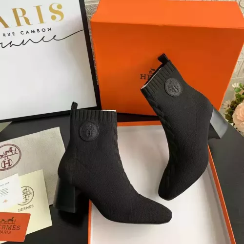 Replica Hermes Boots For Women #1377868 $92.00 USD for Wholesale