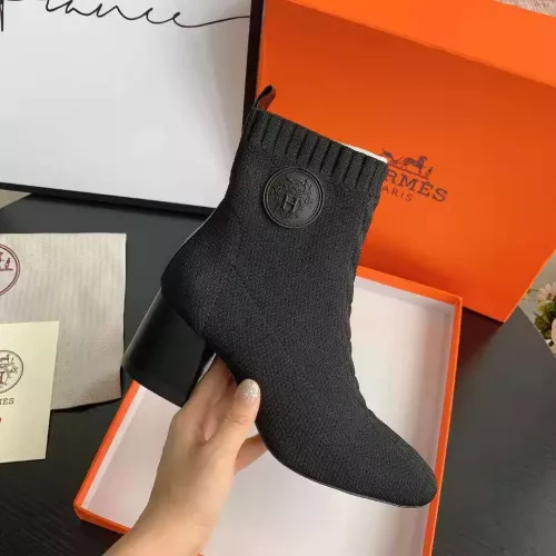 Replica Hermes Boots For Women #1377868 $92.00 USD for Wholesale