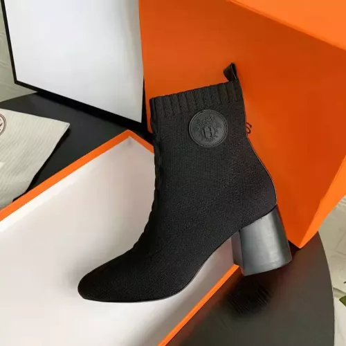Replica Hermes Boots For Women #1377868 $92.00 USD for Wholesale