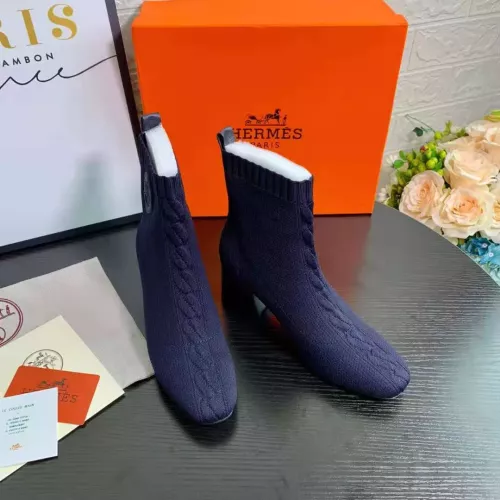 Replica Hermes Boots For Women #1377869 $92.00 USD for Wholesale