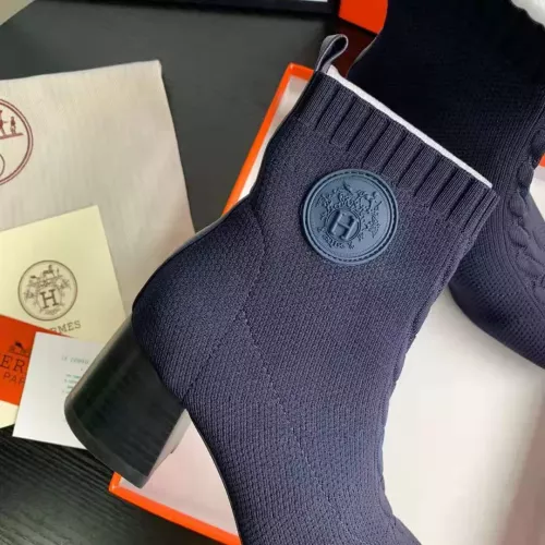 Replica Hermes Boots For Women #1377869 $92.00 USD for Wholesale
