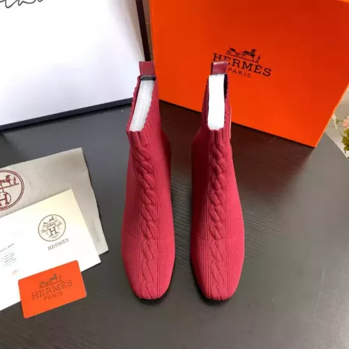 Replica Hermes Boots For Women #1377870 $92.00 USD for Wholesale