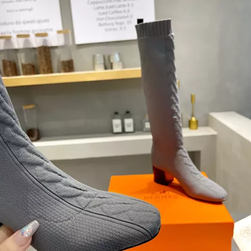 Replica Hermes Boots For Women #1377873 $105.00 USD for Wholesale