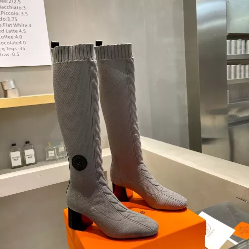 Replica Hermes Boots For Women #1377873 $105.00 USD for Wholesale