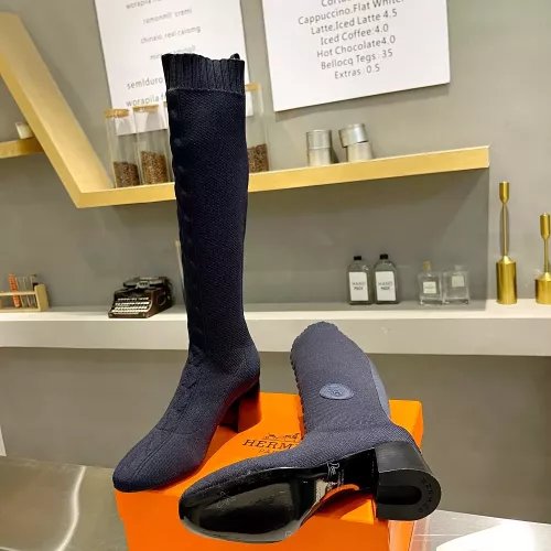Replica Hermes Boots For Women #1377874 $105.00 USD for Wholesale