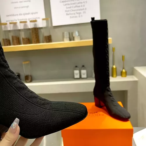 Replica Hermes Boots For Women #1377875 $105.00 USD for Wholesale