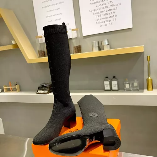 Replica Hermes Boots For Women #1377875 $105.00 USD for Wholesale