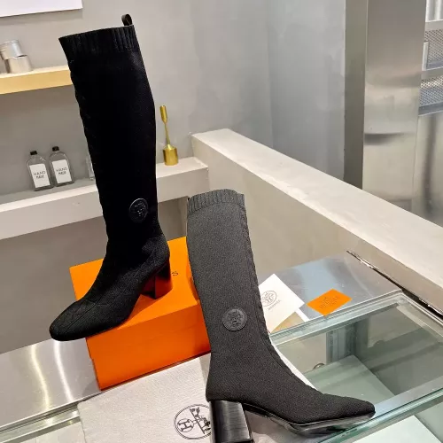 Replica Hermes Boots For Women #1377875 $105.00 USD for Wholesale
