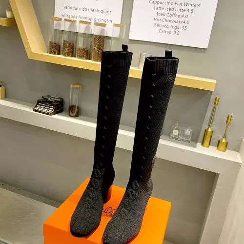 Replica Hermes Boots For Women #1377875 $105.00 USD for Wholesale