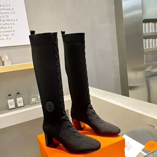 Replica Hermes Boots For Women #1377875 $105.00 USD for Wholesale