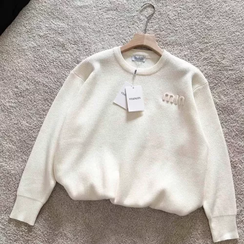 Replica MIU MIU Sweaters Long Sleeved For Unisex #1377958 $88.00 USD for Wholesale