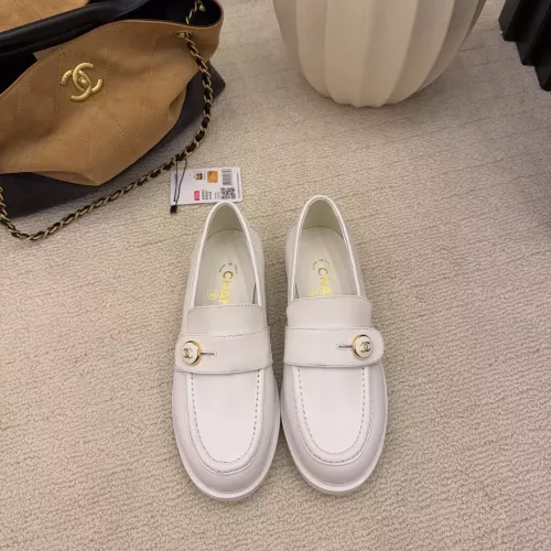 Replica Chanel Leather Shoes For Women #1378011 $112.00 USD for Wholesale