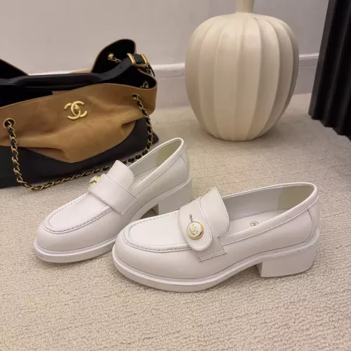 Chanel Leather Shoes For Women #1378012 $112.00 USD, Wholesale Replica Chanel Leather Shoes
