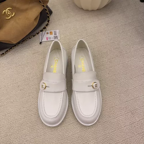 Replica Chanel Leather Shoes For Women #1378012 $112.00 USD for Wholesale