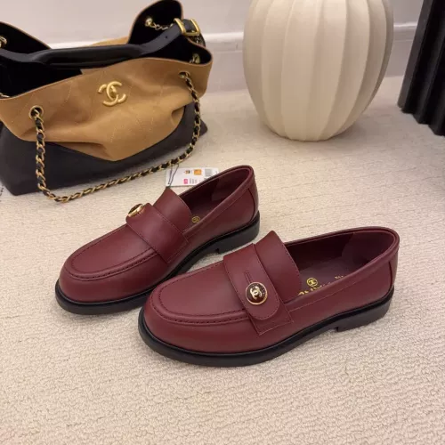 Chanel Leather Shoes For Women #1378013 $112.00 USD, Wholesale Replica Chanel Leather Shoes