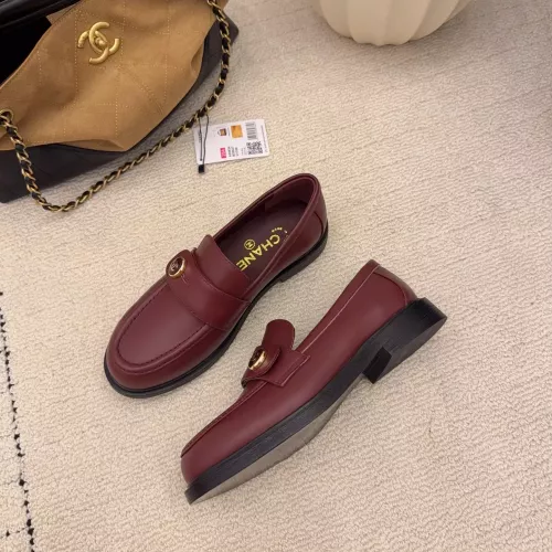 Replica Chanel Leather Shoes For Women #1378013 $112.00 USD for Wholesale