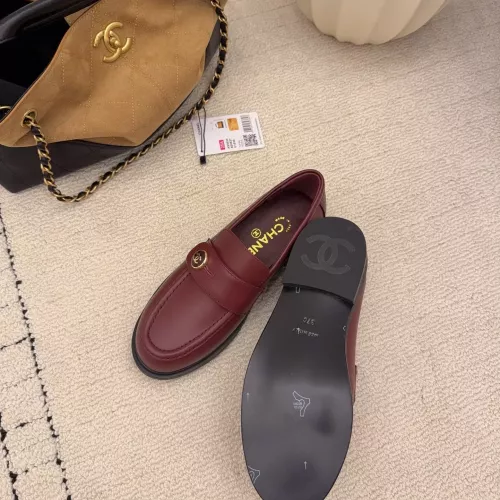 Replica Chanel Leather Shoes For Women #1378013 $112.00 USD for Wholesale