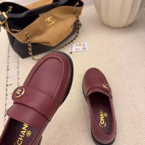 Replica Chanel Leather Shoes For Women #1378013 $112.00 USD for Wholesale