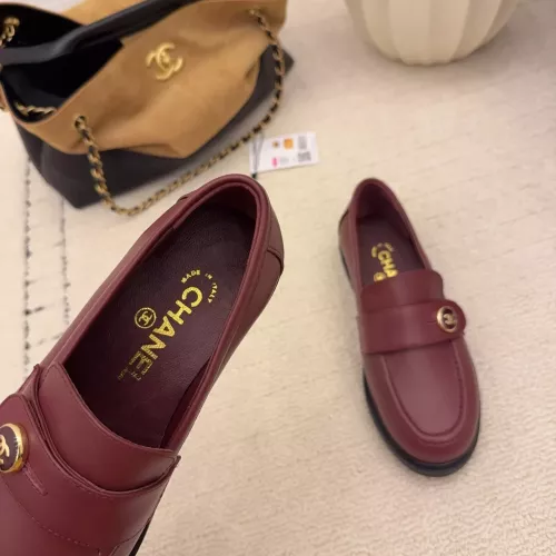 Replica Chanel Leather Shoes For Women #1378013 $112.00 USD for Wholesale