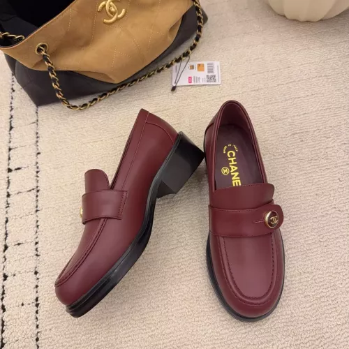 Replica Chanel Leather Shoes For Women #1378014 $112.00 USD for Wholesale