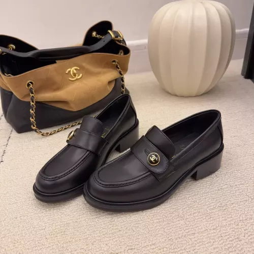 Chanel Leather Shoes For Women #1378016 $112.00 USD, Wholesale Replica Chanel Leather Shoes