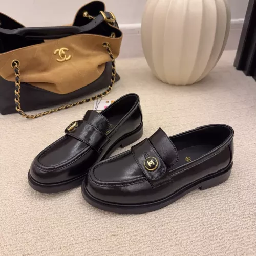 Chanel Leather Shoes For Women #1378017 $112.00 USD, Wholesale Replica Chanel Leather Shoes