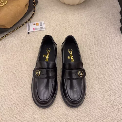 Replica Chanel Leather Shoes For Women #1378017 $112.00 USD for Wholesale