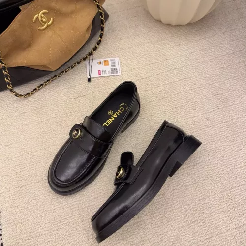 Replica Chanel Leather Shoes For Women #1378017 $112.00 USD for Wholesale