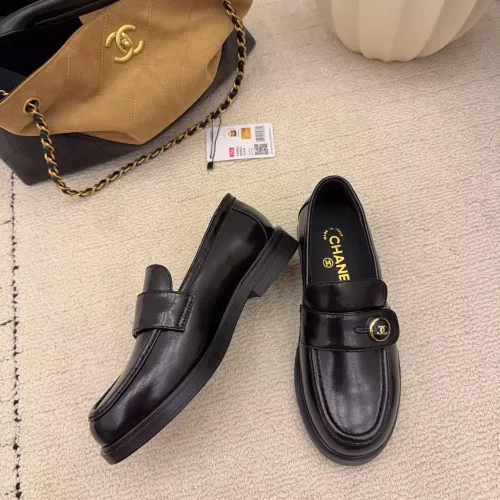 Replica Chanel Leather Shoes For Women #1378017 $112.00 USD for Wholesale