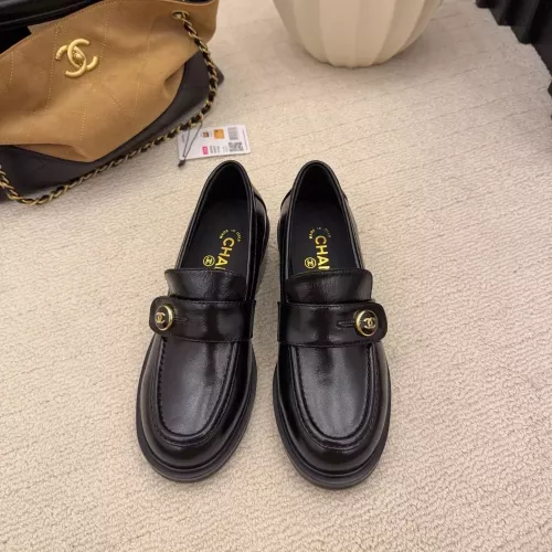Replica Chanel Leather Shoes For Women #1378018 $112.00 USD for Wholesale