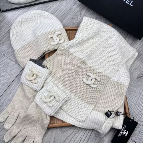 Replica Chanel Hat and Scarf and Glove Set #1378218 $72.00 USD for Wholesale