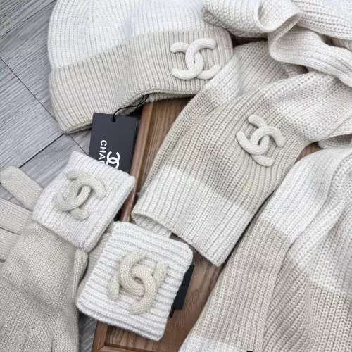 Replica Chanel Hat and Scarf and Glove Set #1378218 $72.00 USD for Wholesale