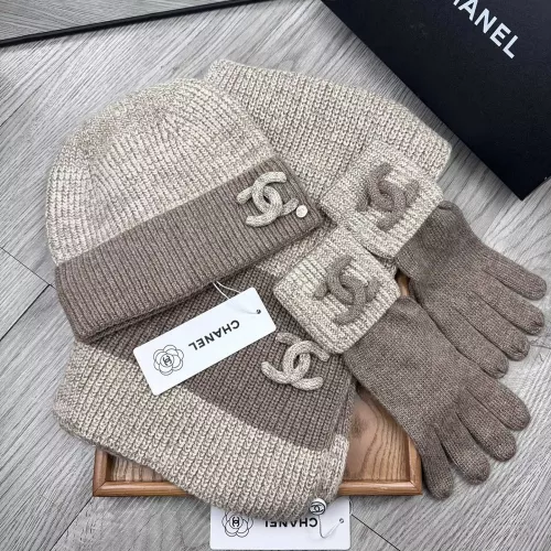 Replica Chanel Hat and Scarf and Glove Set #1378219 $72.00 USD for Wholesale