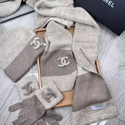 Replica Chanel Hat and Scarf and Glove Set #1378219 $72.00 USD for Wholesale