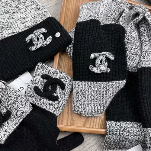 Replica Chanel Hat and Scarf and Glove Set #1378223 $72.00 USD for Wholesale