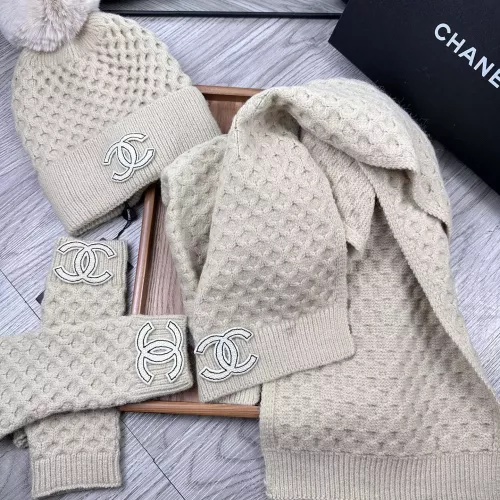 Replica Chanel Hat and Scarf and Glove Set #1378233 $52.00 USD for Wholesale