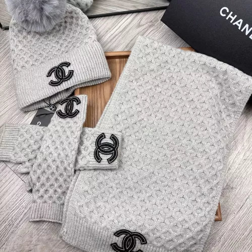 Replica Chanel Hat and Scarf and Glove Set #1378234 $52.00 USD for Wholesale