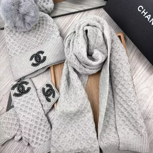 Replica Chanel Hat and Scarf and Glove Set #1378234 $52.00 USD for Wholesale