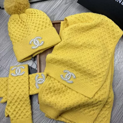 Replica Chanel Hat and Scarf and Glove Set #1378235 $52.00 USD for Wholesale