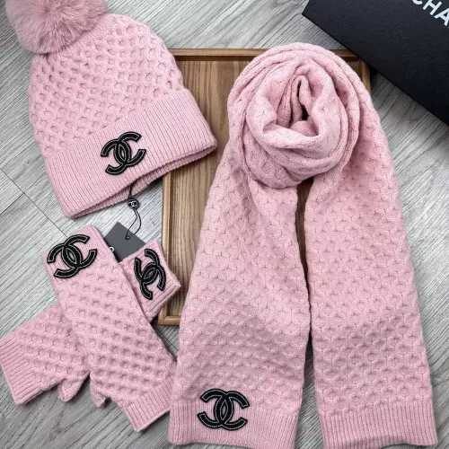 Replica Chanel Hat and Scarf and Glove Set #1378236 $52.00 USD for Wholesale