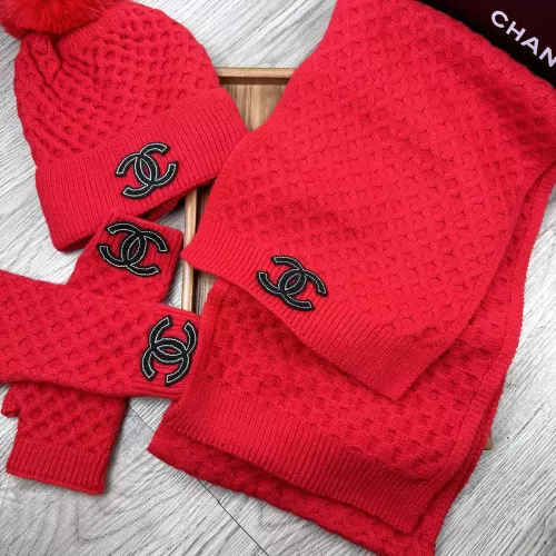 Replica Chanel Hat and Scarf and Glove Set #1378237 $52.00 USD for Wholesale