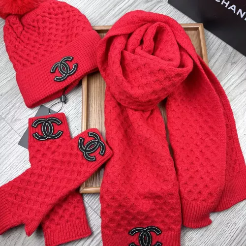 Replica Chanel Hat and Scarf and Glove Set #1378237 $52.00 USD for Wholesale