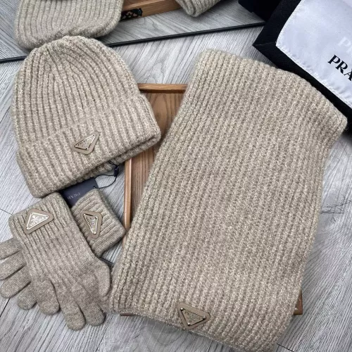 Prada Hat and Scarf and Glove Set #1378247 $48.00 USD, Wholesale Replica Prada Hat and Scarf and Glove Set