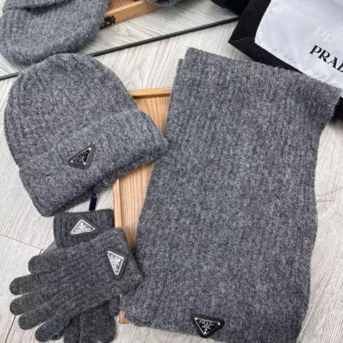 Prada Hat and Scarf and Glove Set #1378249 $48.00 USD, Wholesale Replica Prada Hat and Scarf and Glove Set