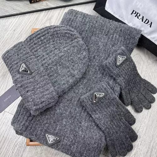 Replica Prada Hat and Scarf and Glove Set #1378249 $48.00 USD for Wholesale