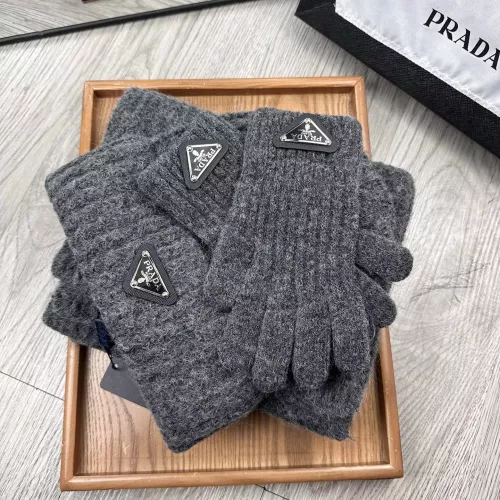 Replica Prada Hat and Scarf and Glove Set #1378249 $48.00 USD for Wholesale