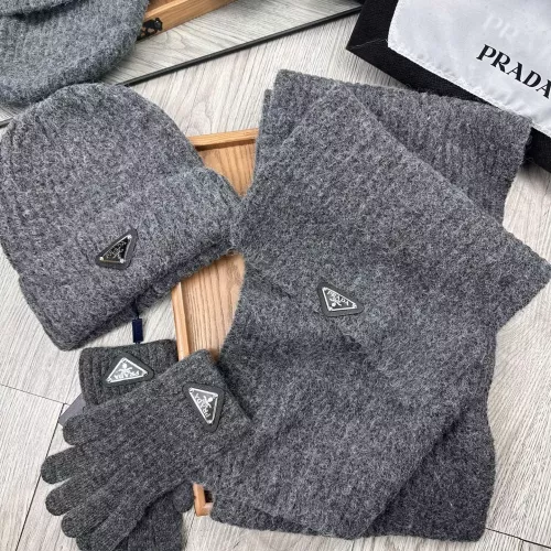Replica Prada Hat and Scarf and Glove Set #1378249 $48.00 USD for Wholesale