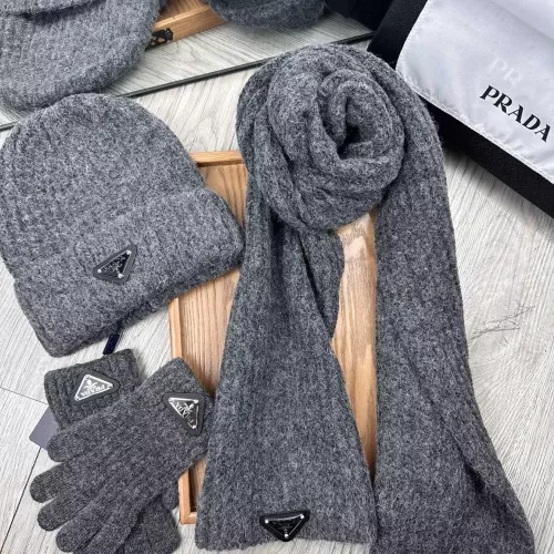 Replica Prada Hat and Scarf and Glove Set #1378249 $48.00 USD for Wholesale